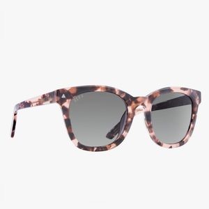 RYDER HIMALAYAN TORTOISE SMOKE GRADIENT POLARIZED SUNGLASSES DIFF EYEWEAR